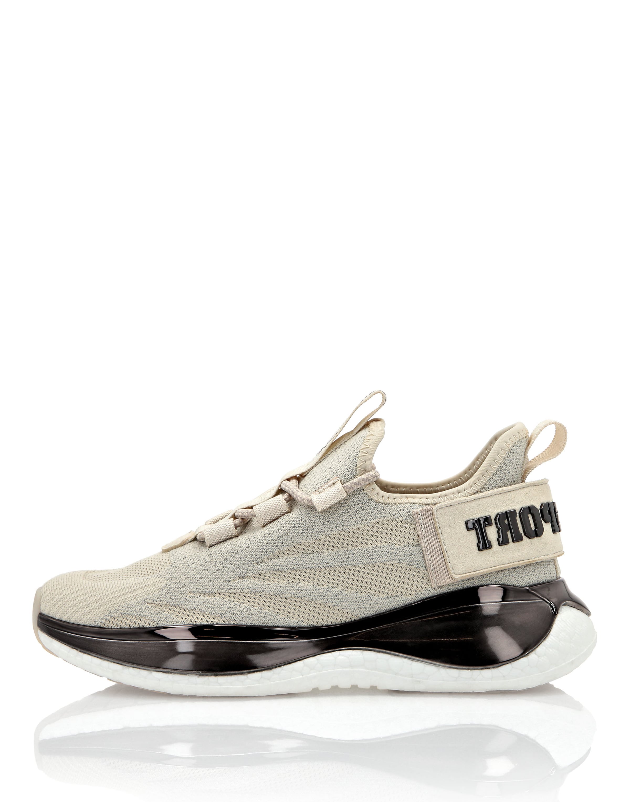 Plein Sport - Sapatilhas baixas 'The Iron Tiger Gen.x.2' em bege: frente