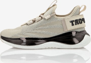 Plein Sport - Sapatilhas baixas 'The Iron Tiger Gen.x.2' em bege: frente