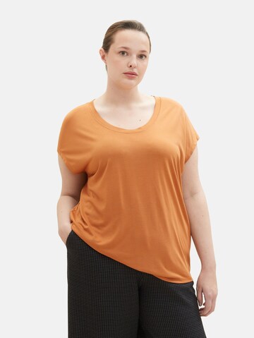 Tom Tailor Women + Shirt in Orange