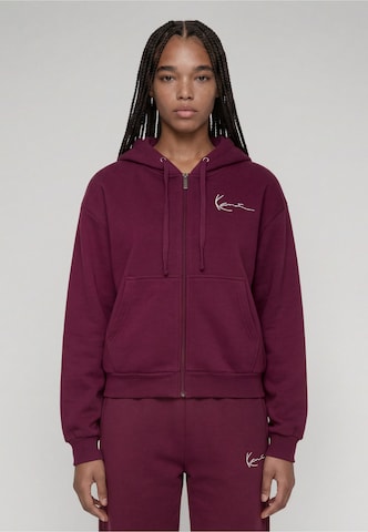 Veste de survêtement 'Essential' Karl Kani en violet : devant
