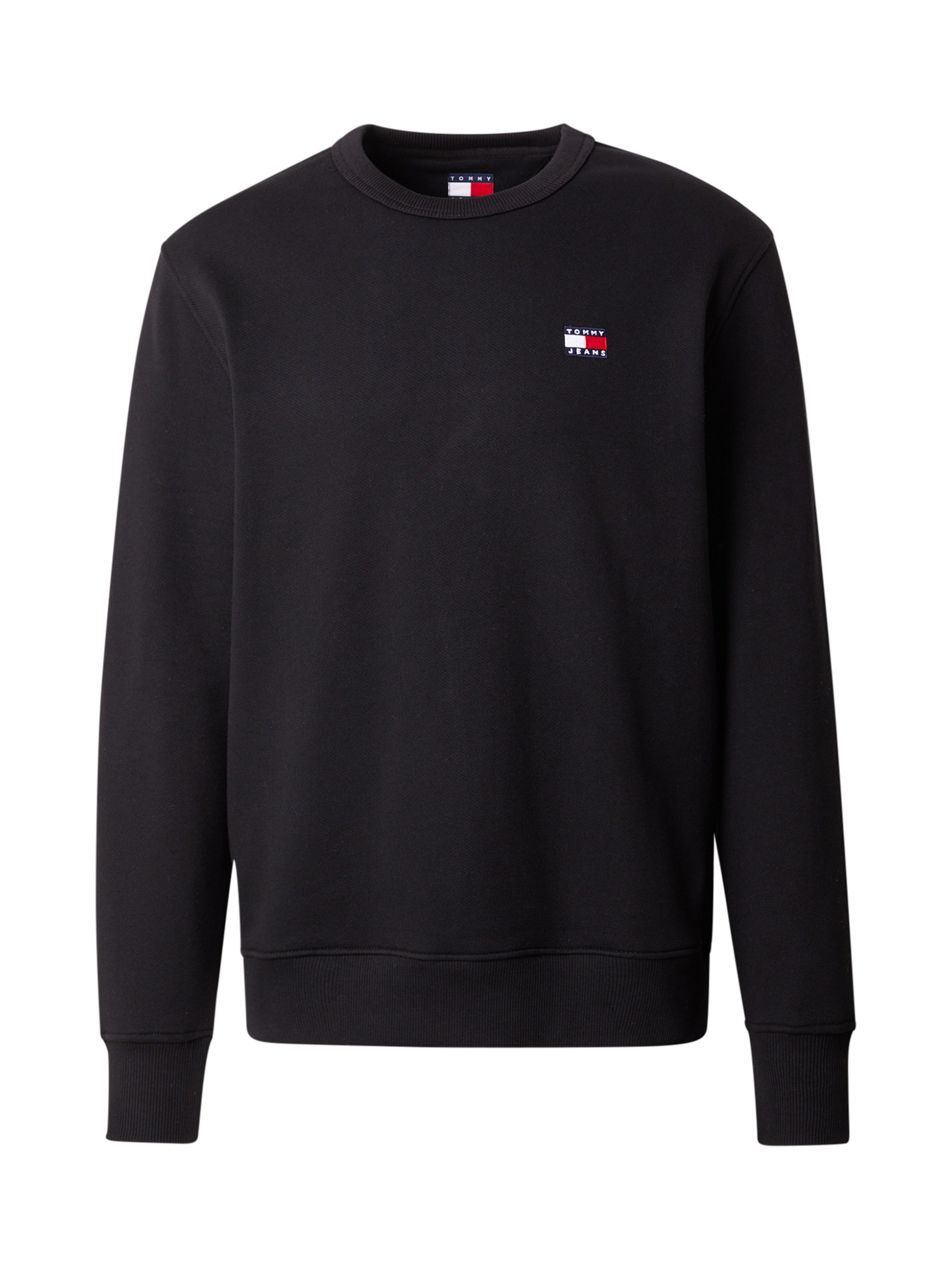 juoda Tommy Jeans Megztinis be užsegimo: priekis