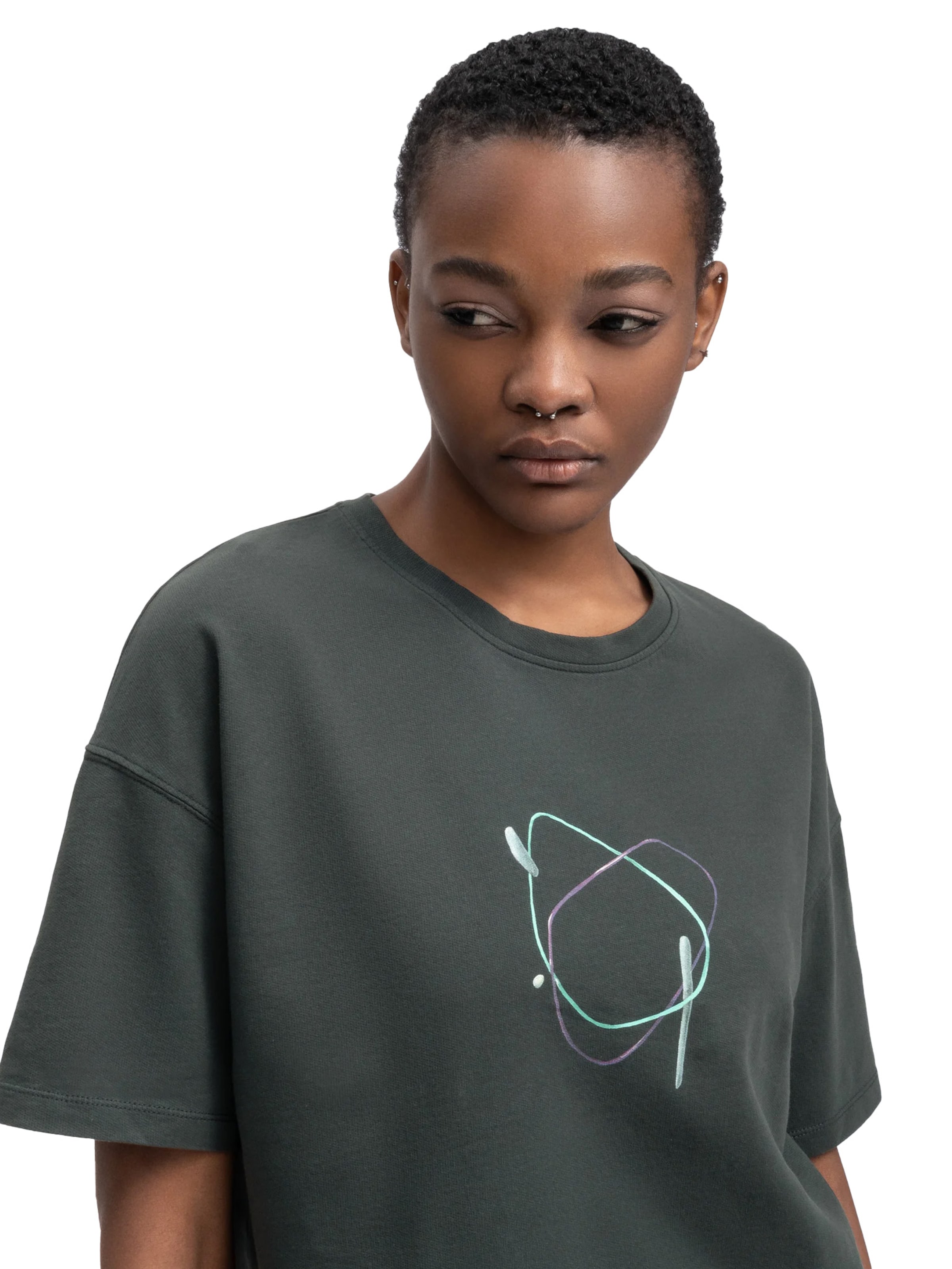 T-shirt 'Ravera' Kaft en bleu