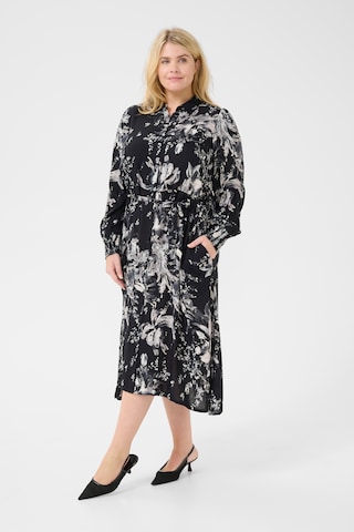 Robe-chemise 'Mona' KAFFE CURVE en mélange de couleurs