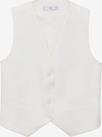 Vestă de costum 'BONNIE' de la MANGO pe alb: față