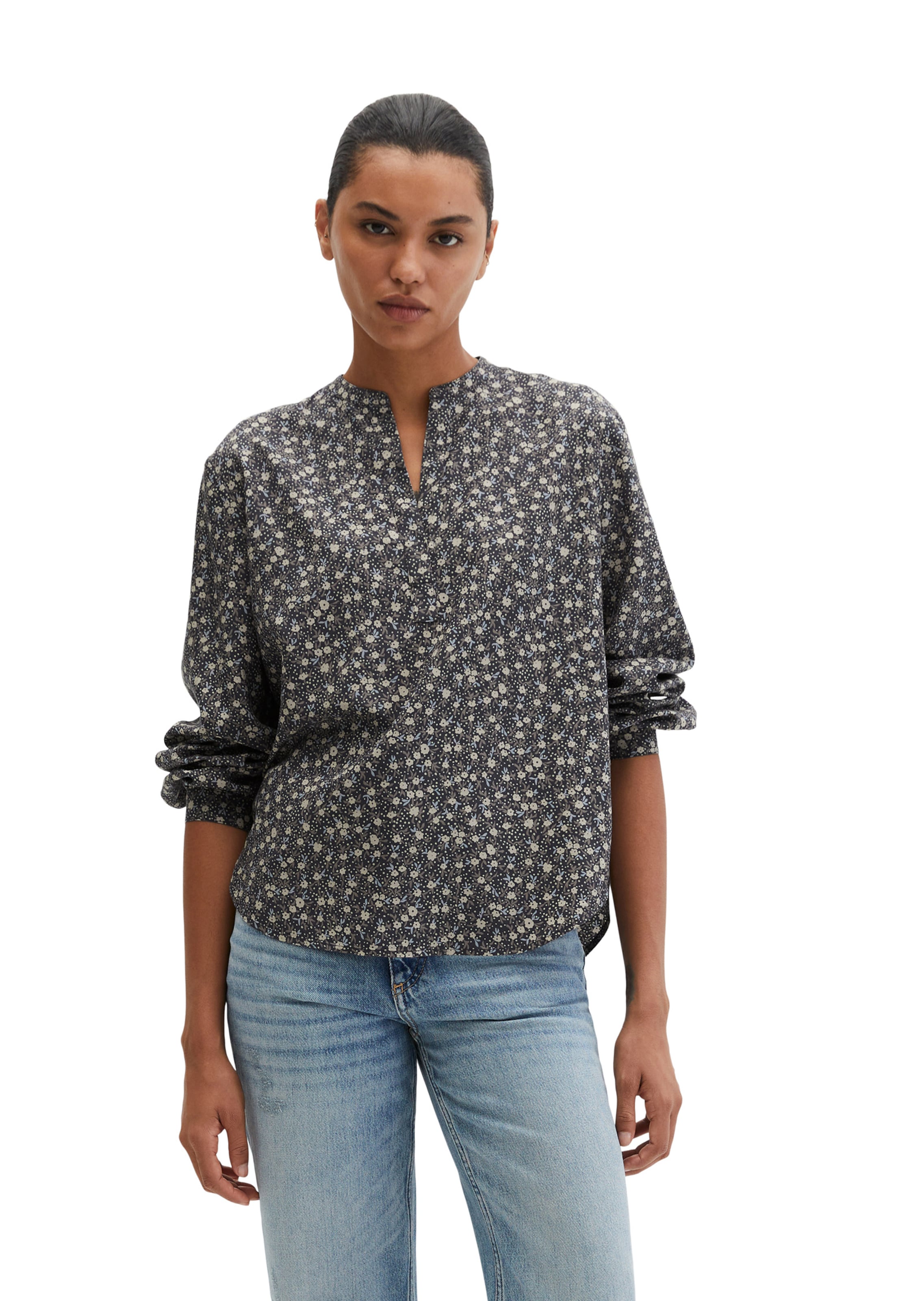 Marc O'Polo Bluse in Grau: Vorderseite