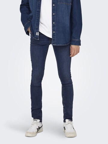 Skinny Jeans 'ONSWarp' di Only & Sons in blu: frontale