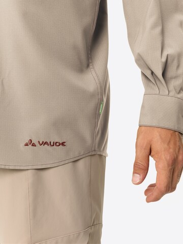 VAUDE Regular fit Functioneel overhemd 'Rosemoor' in Beige