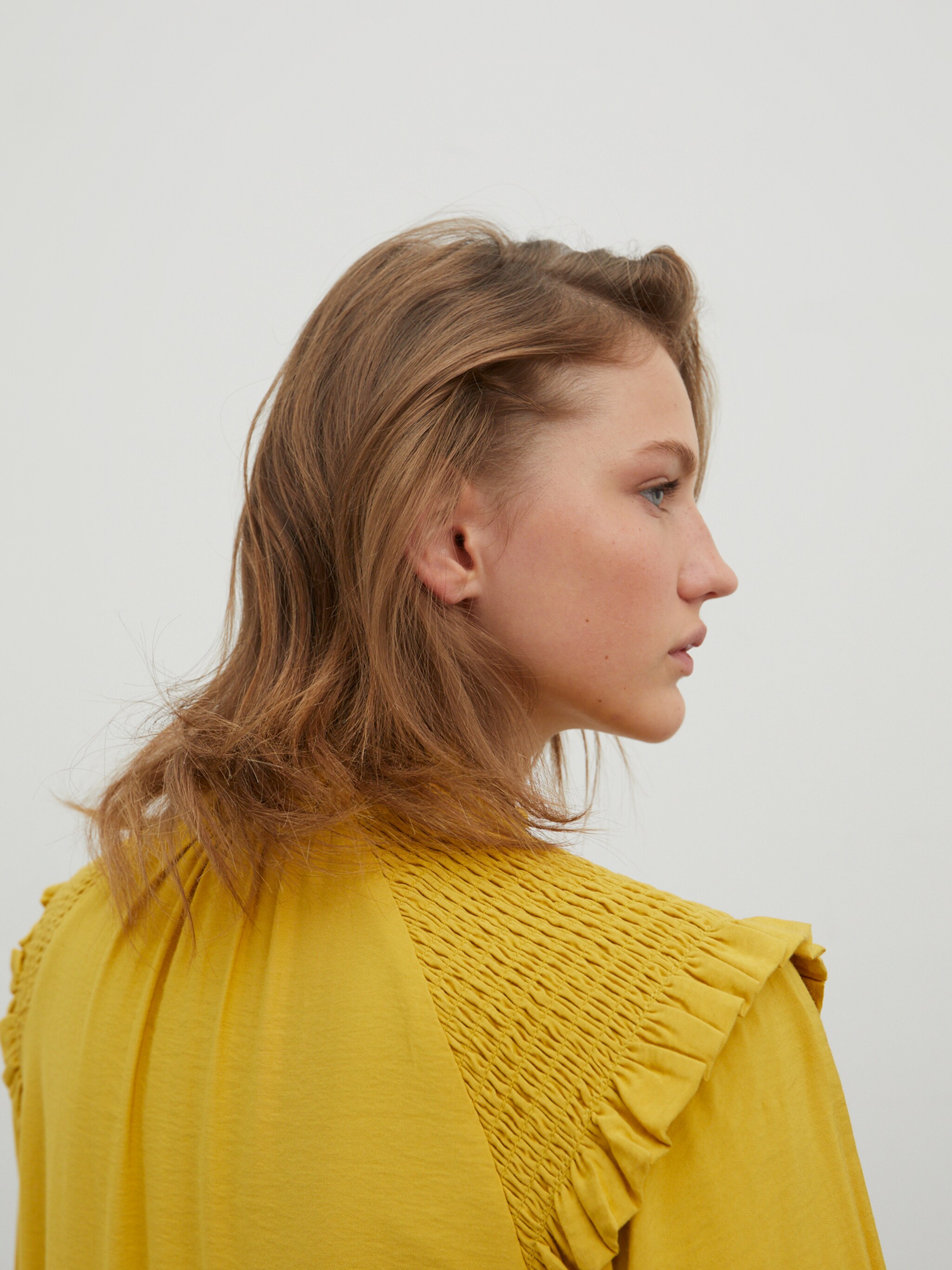 EDITED Producten Blousejurk 'Mascha' Geel