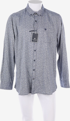 BASEFIELD Button Up Shirt in XL in Blue: front