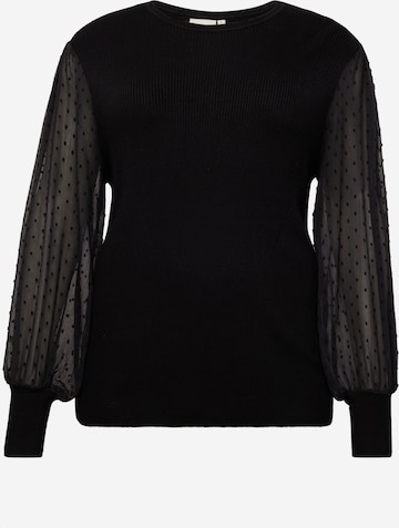 ONLY Carmakoma Pullover 'JASMINE' in Schwarz: predná strana