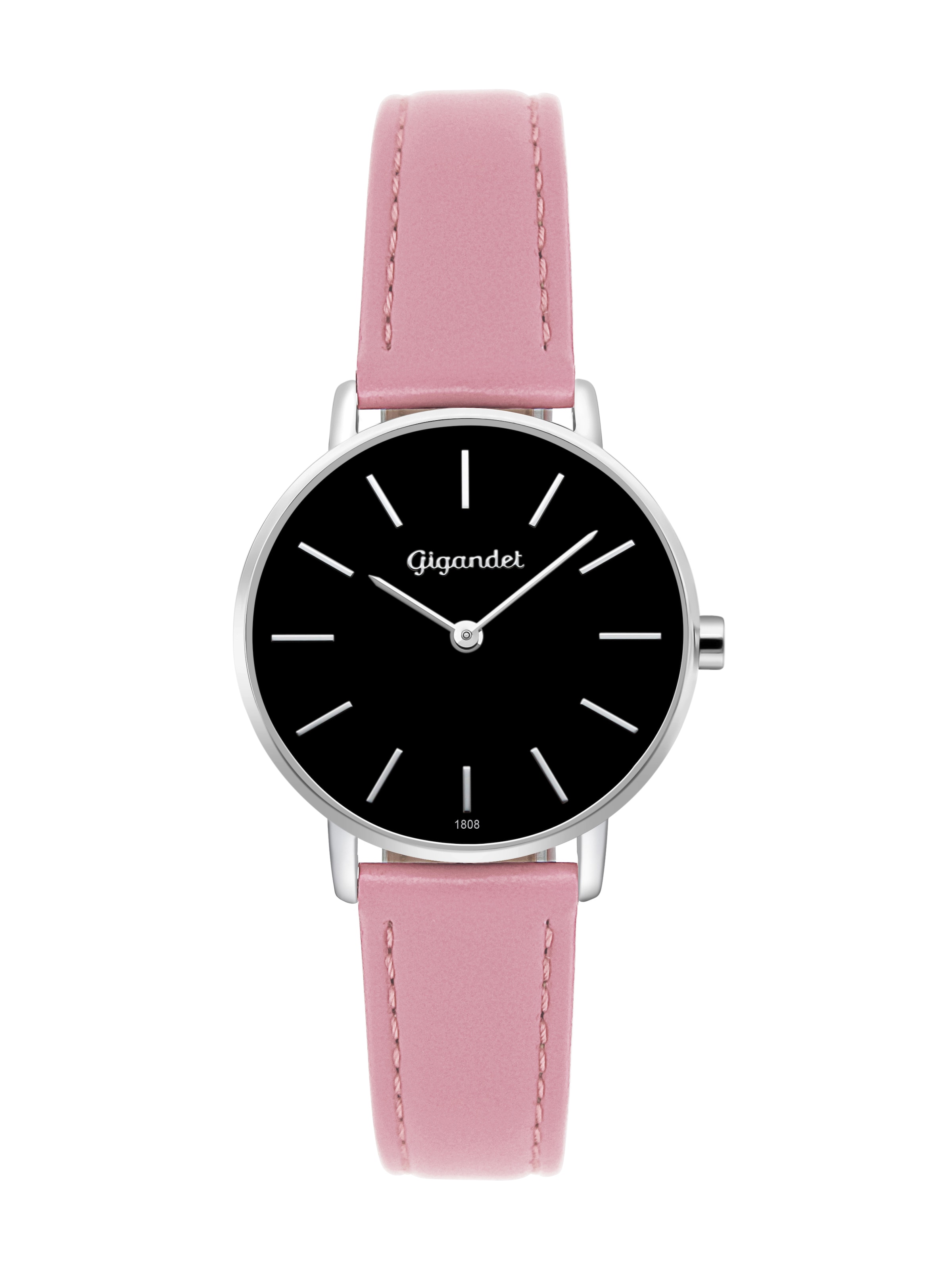 Gigandet Analoguhr 'MINIMALISM' in Schwarz: Vorderseite