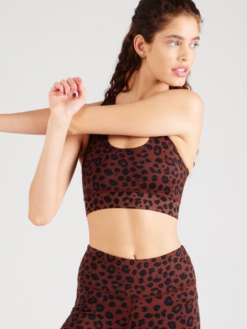 Hey Honey Bustier Sport-BH in Schwarz: Vorderseite