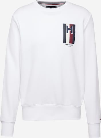 Sweat-shirt TOMMY HILFIGER en blanc : devant