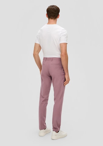 Coupe slim Pantalon chino s.Oliver BLACK LABEL en violet