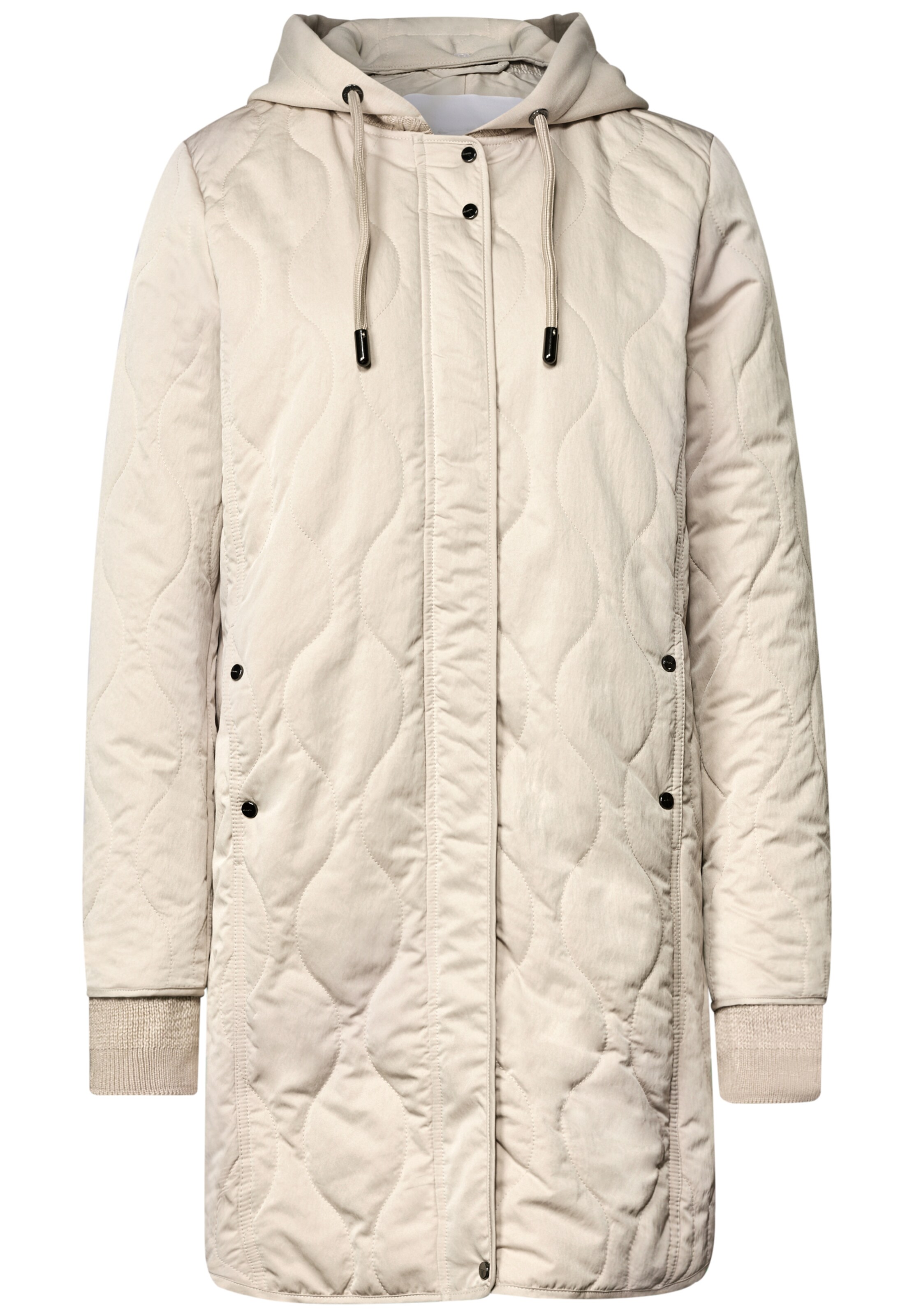 STREET ONE Blousonmantel mit Steppmuster in XS in beige, Produktansicht