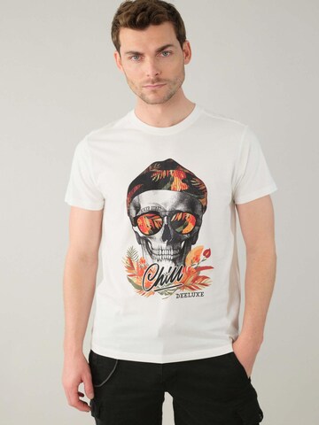 T-Shirt 'Jek' Deeluxe en blanc : devant