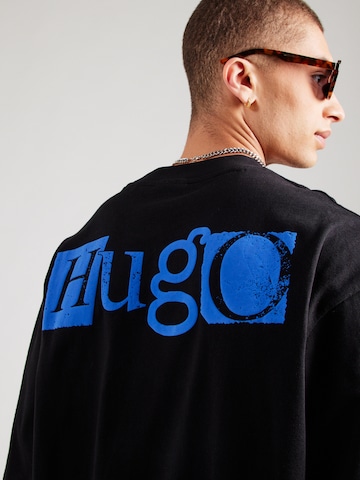 HUGO Póló 'Nilcrew' - fekete