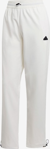 ADIDAS SPORTSWEAR Regular Workout Pants ' City Escape' in White: front