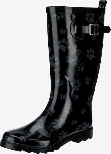 Inselhauptstadt Gummistiefel in blau / schwarz, Produktansicht