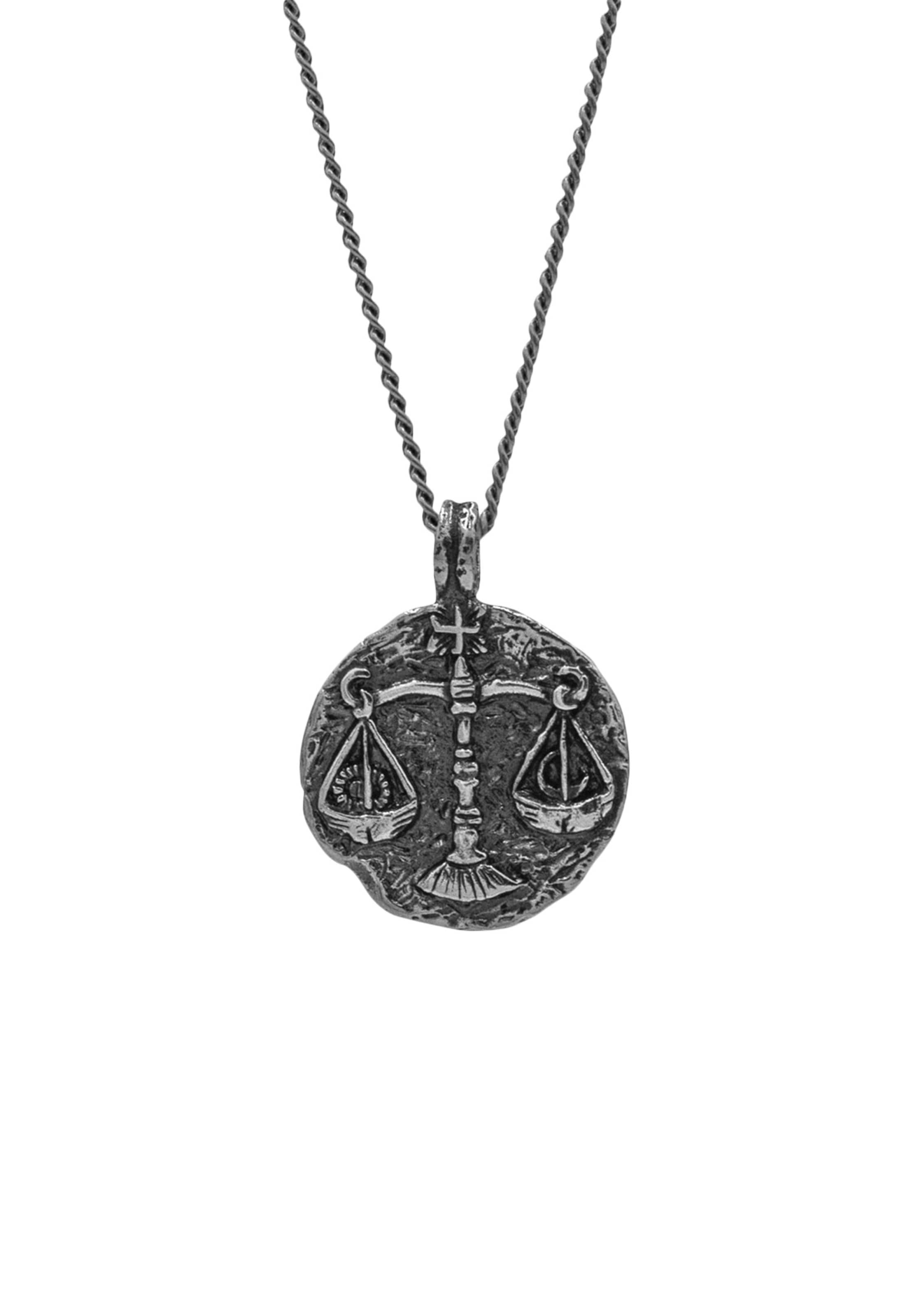 Haze&Glory Ketting 'Waage' in Grijs: voorkant