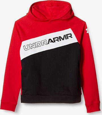 UNDER ARMOUR Athletic Sweatshirt 'Graphic P/O H' in Red: front