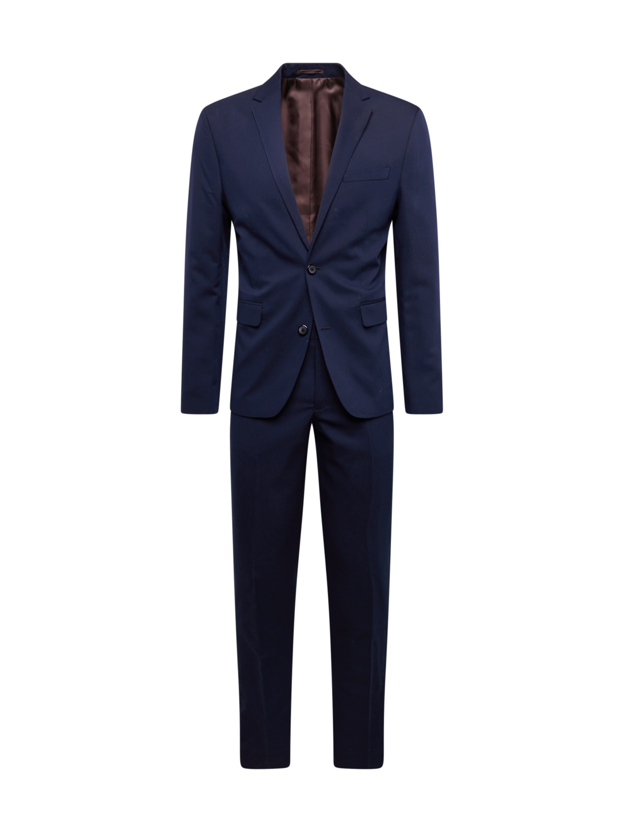 Slimfit Costum de la Lindbergh pe albastru: față