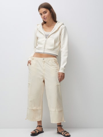 Veste de survêtement Pull&Bear en blanc