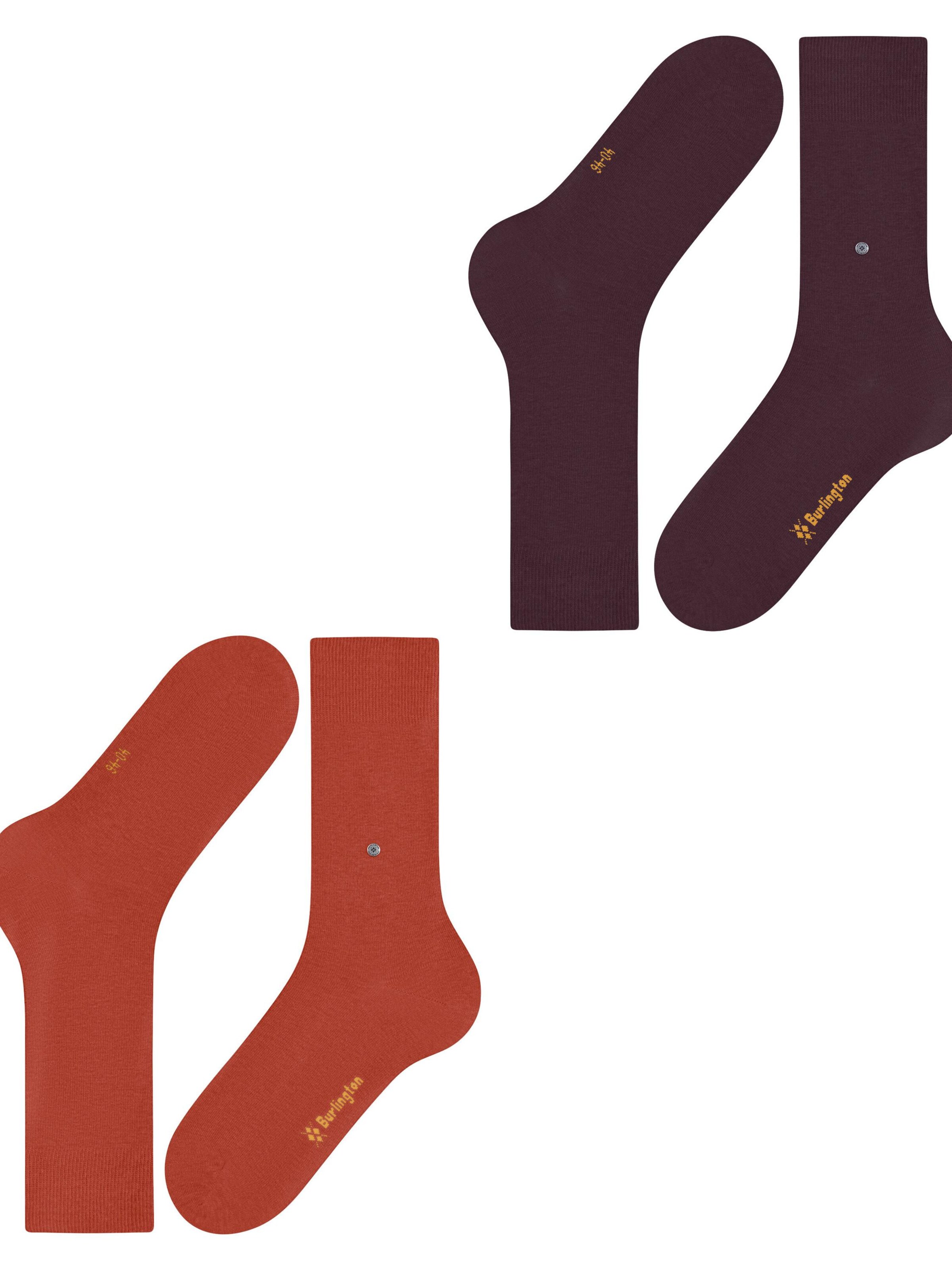 BURLINGTON Socks 'Everyday 2-Pack' in Red