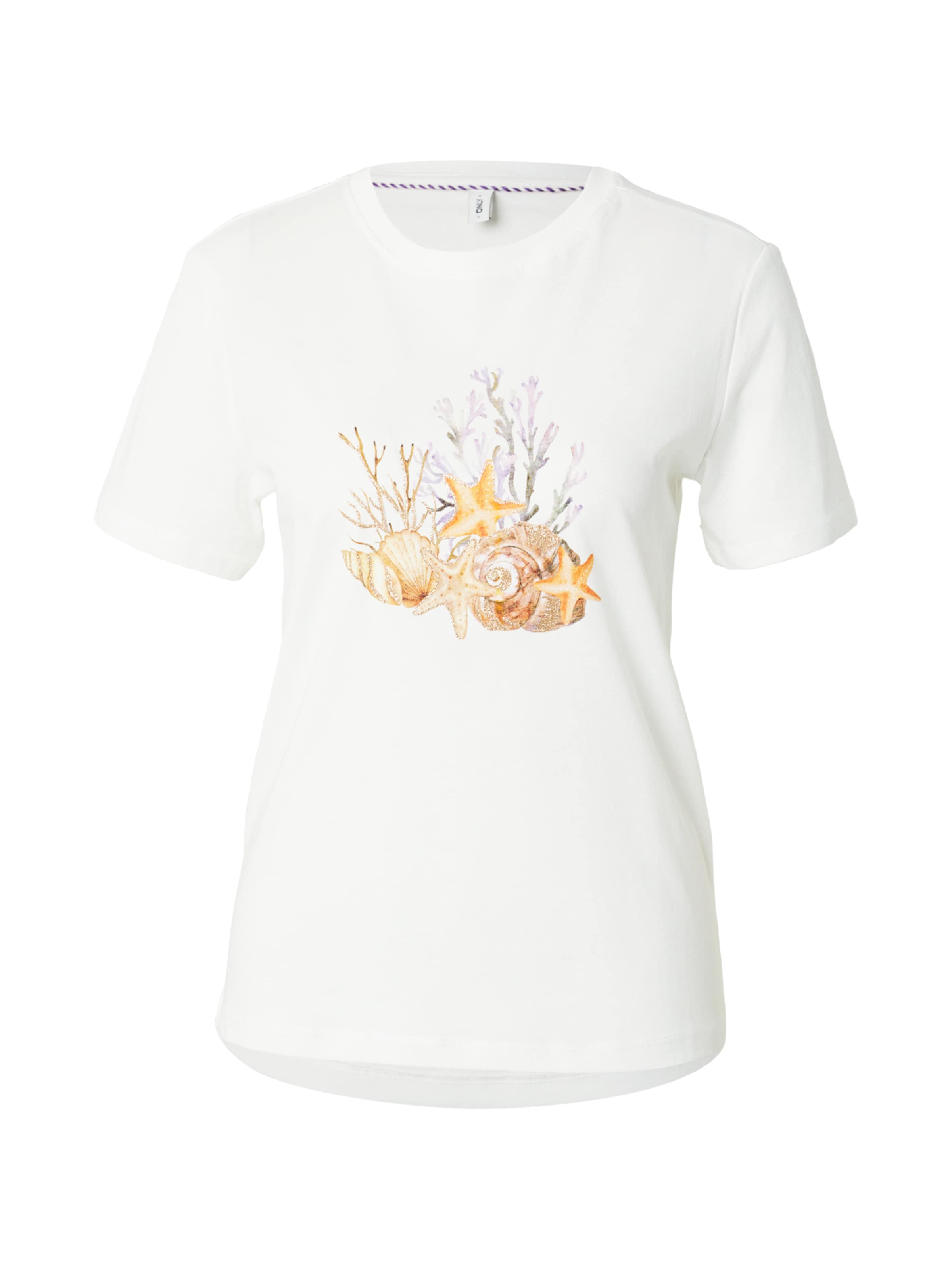ONLY T-shirt 'ONLKITA' i vit: framsida