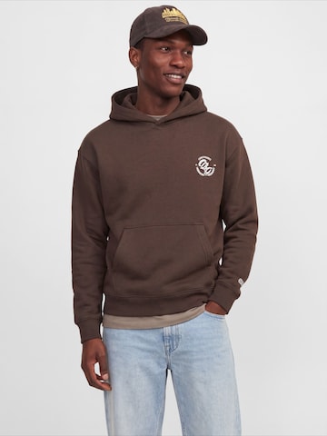 JACK & JONES Sweatshirt 'JORFrederiksberg' in Bruin