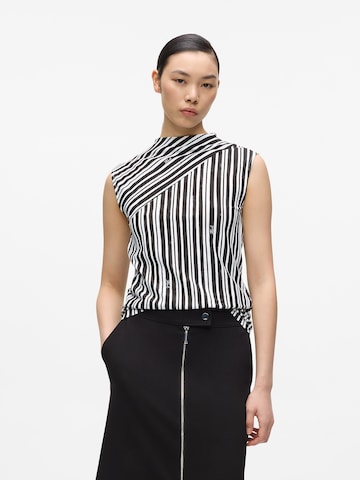 Camicia da donna di Karl Lagerfeld in nero: frontale