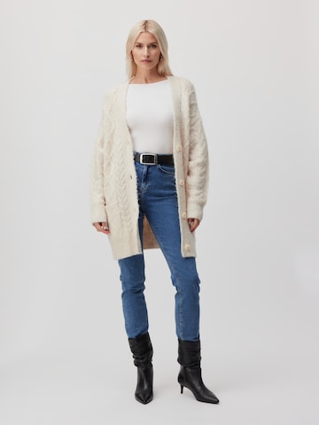 LeGer by Lena Gercke Knit Cardigan 'Susan' in White