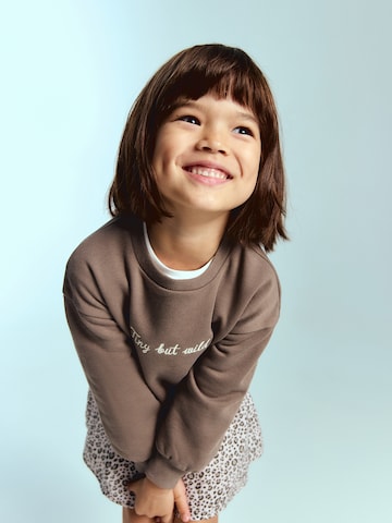 MANGO KIDS Dress in Brown: front
