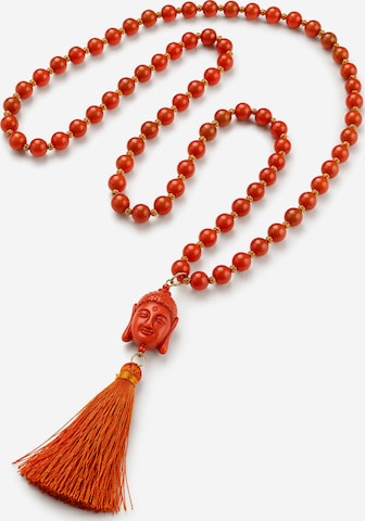 COLLEZIONE ALESSANDRO Necklace 'Nepal' in Red: front