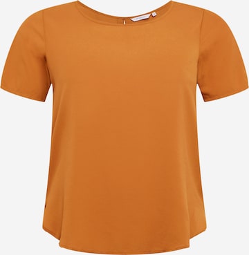 T-shirt ONLY Carmakoma en orange : devant