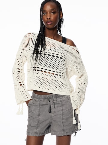 Regular Pantalon Pull&Bear en beige
