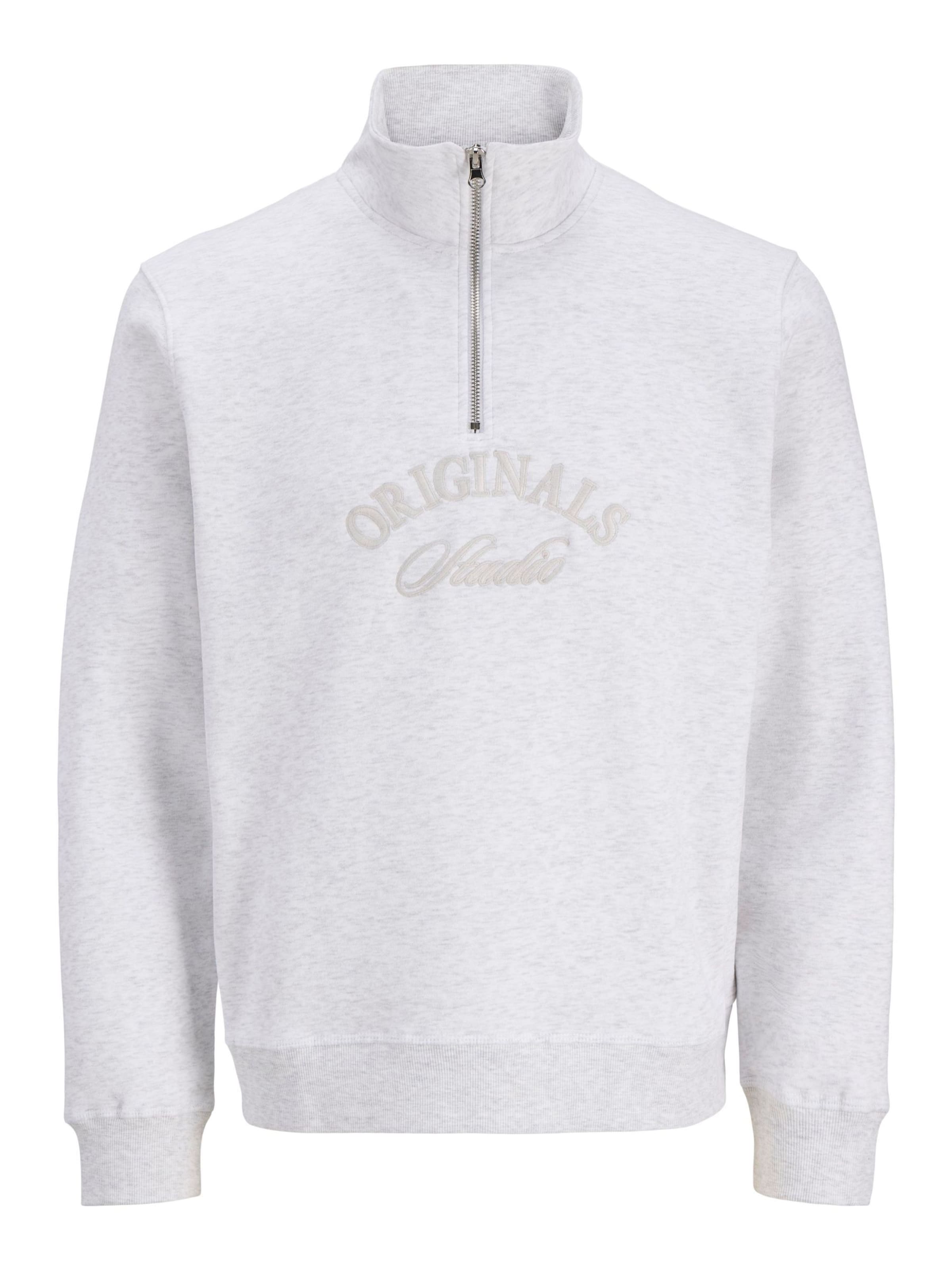 Sweat-shirt JACK & JONES en blanc : devant