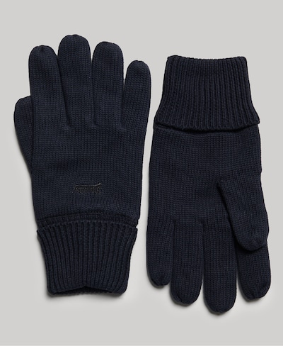 Superdry Vingerhandschoenen in de kleur Donkerblauw, Productweergave