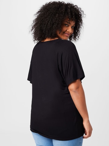 Tricou de la Tom Tailor Women + pe negru