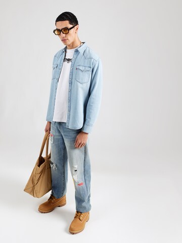 LEVI'S ® - Ajuste regular Camisa 'Barstow Western Standard Fit Shirt' en azul