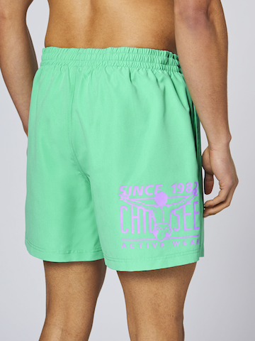 CHIEMSEE Athletic Swim Trunks in Green