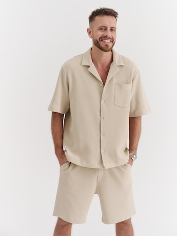 T-Shirt NCO en beige : devant