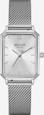 Montre à affichage analogique 'Régler Élégance Mesh Silver - Silver' Régler en argent : devant