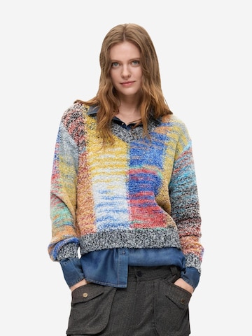 Pullover 'JERS_EARTHTEXTURE 26WWJF25' di Desigual in rosso: frontale
