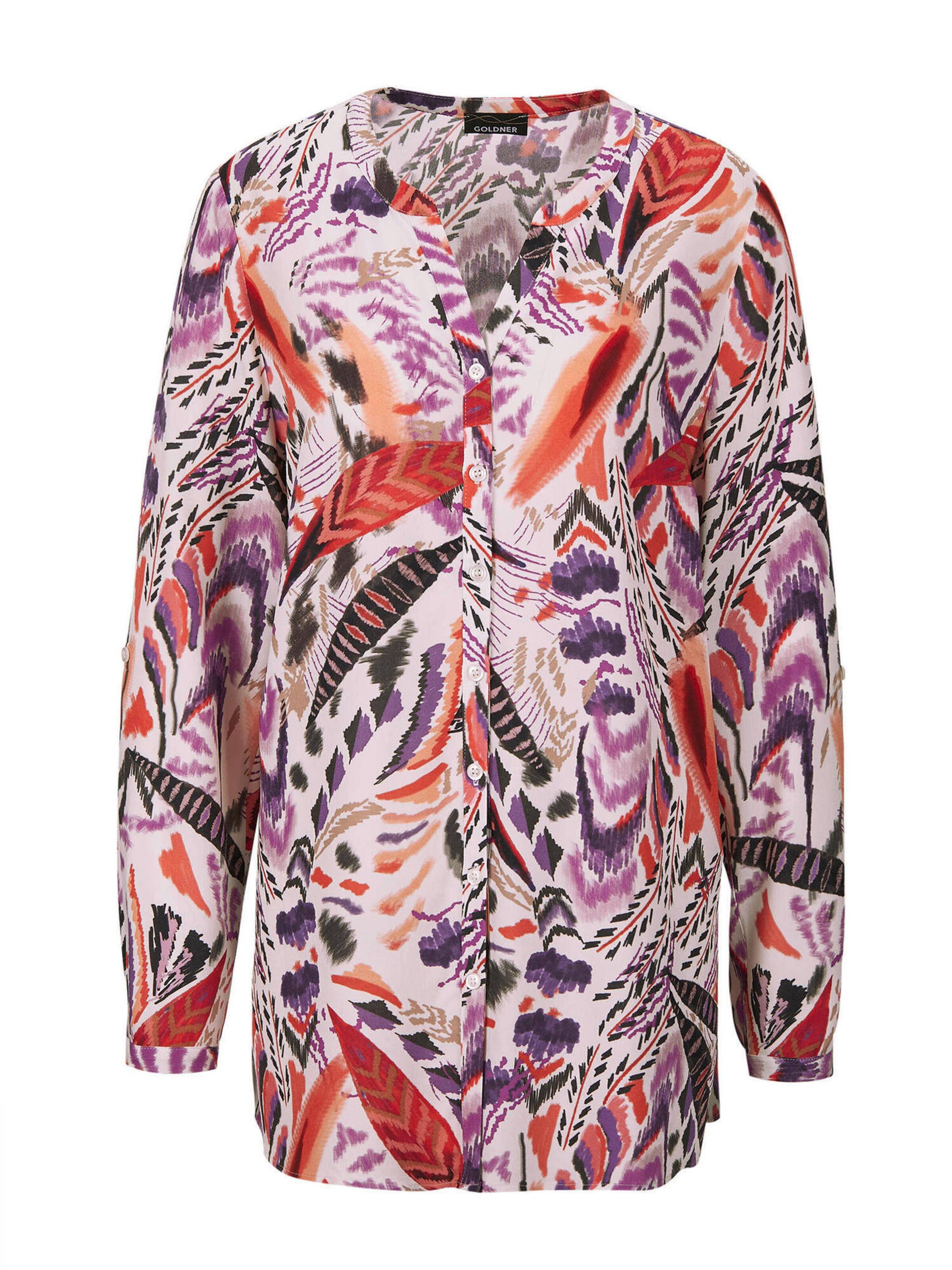 Goldner Tunika in Lila: Vorderseite