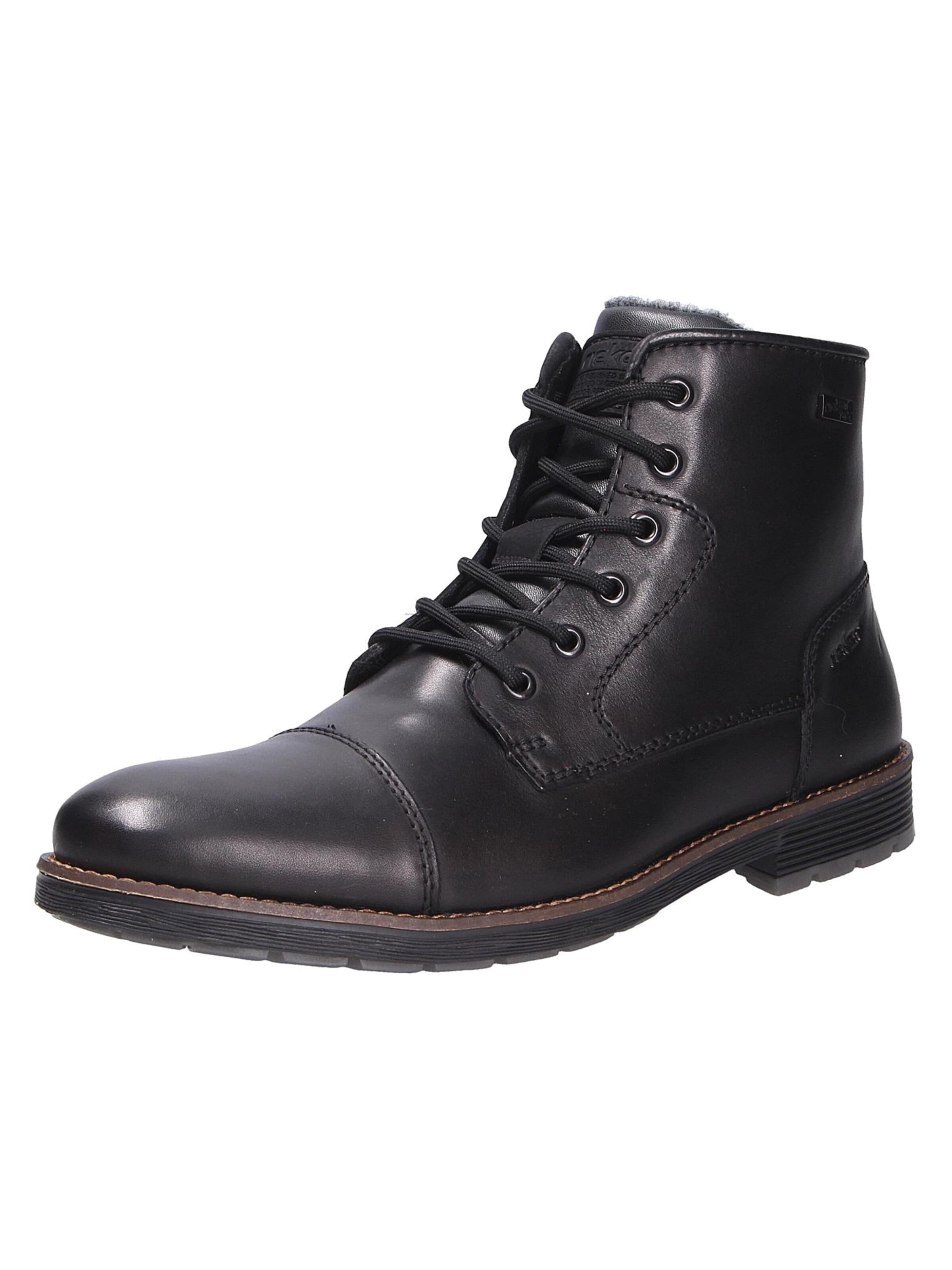Rieker Veterboots in Zwart: voorkant