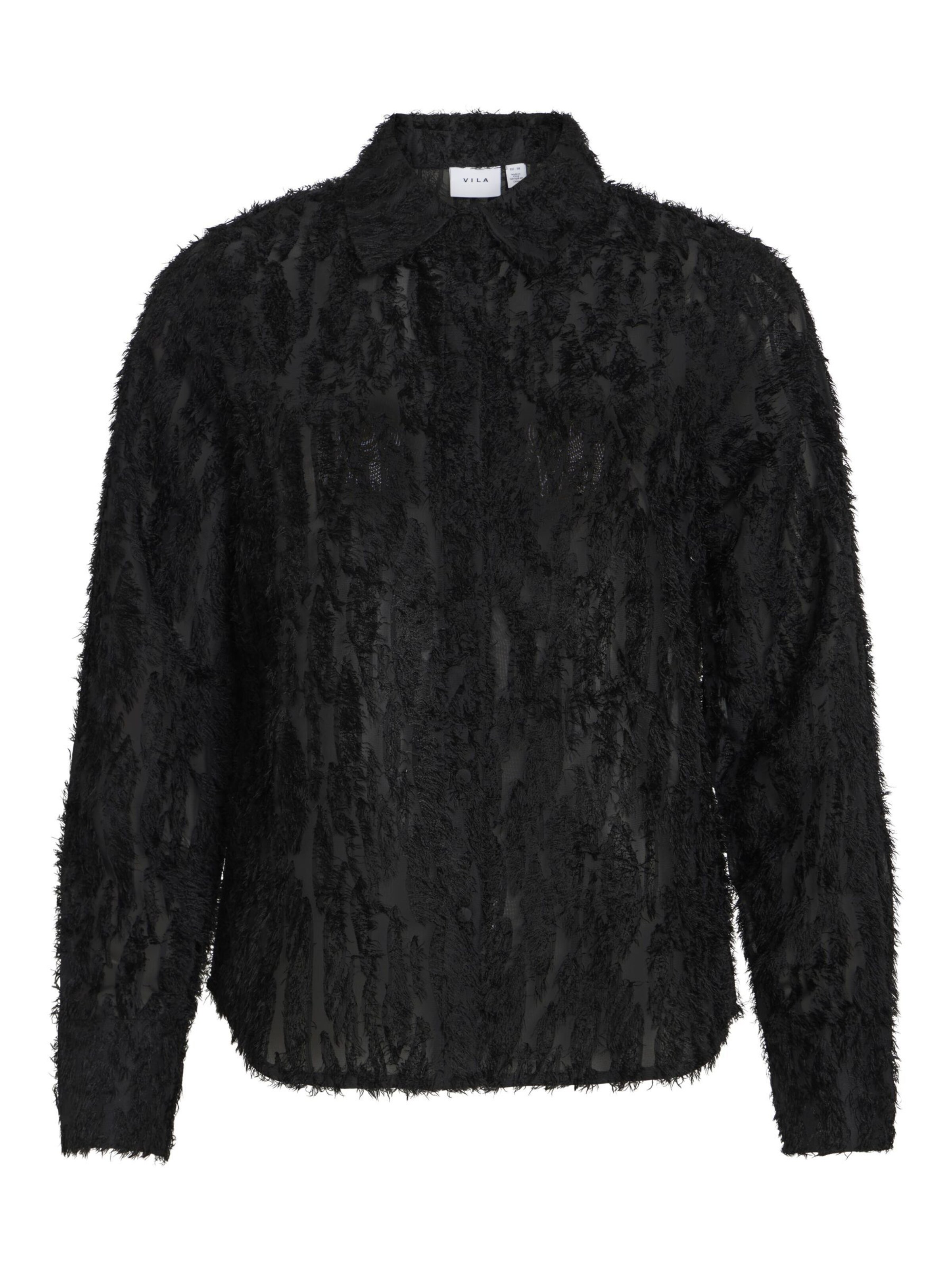 VILA Blouse in Zwart: voorkant