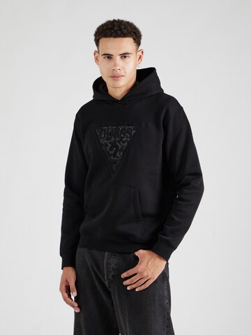GUESS - Sweatshirt em preto: frente