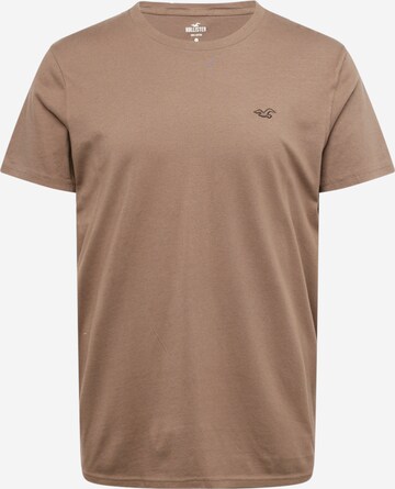 T-Shirt HOLLISTER en marron : devant