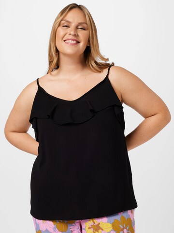 Trendyol Curve Top in Zwart: voorkant